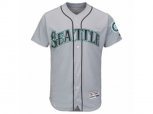 Seattle Mariners Majestic Road Blank Gray Flex Base Authentic Collection Team Jersey