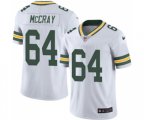 Green Bay Packers #64 Justin McCray White Vapor Untouchable Limited Player Football Jersey