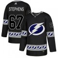 Tampa Bay Lightning #67 Mitchell Stephens Authentic Black Team Logo Fashion NHL Jersey