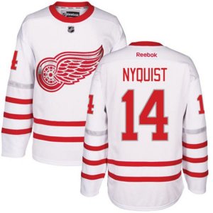 Detroit Red Wings #14 Gustav Nyquist Premier White 2017 Centennial Classic NHL Jersey