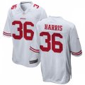 San Francisco 49ers #36 Marcell Harris Nike White Vapor Limited Player Jersey