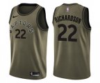 Toronto Raptors #22 Malachi Richardson Swingman Green Salute to Service NBA Jersey