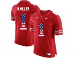 2016 US Flag Fashion Ohio State Buckeyes Braxton Miller #1 College Football Limited Jersey - Scarlet