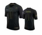 New Orleans Saints #11 Deonte Harris Black 2020 Salute to Service Limited Jersey