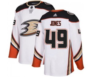 Anaheim Ducks #49 Max Jones Authentic White Away Hockey Jersey