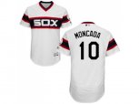 Chicago White Sox #10 Yoan Moncada White Flexbase Authentic Collection Alternate Home Stitched MLB Jersey