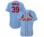 St. Louis Cardinals #39 Miles Mikolas Light Blue Alternate Flex Base Authentic Collection Baseball Jersey