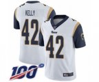 Los Angeles Rams #42 John Kelly White Vapor Untouchable Limited Player 100th Season Football Jersey