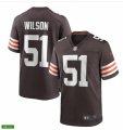 Cleveland Browns #51 Mack Wilson Sr Nike Brown Home Vapor Limited Jersey