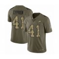 Philadelphia Eagles #41 Johnathan Cyprien Limited Olive Camo 2017 Salute to Service Football Jersey