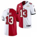 Tampa Bay Buccaneers #13 Mike Evans Nike Red White Split Two Tone Jersey