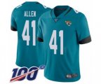 Jacksonville Jaguars #41 Josh Allen Teal Green Alternate Vapor Untouchable Limited Player 100th Season Football Jersey