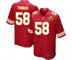 Kansas City Chiefs #58 Derrick Thomas Game Red Team Color Football Jersey