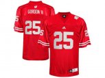 Men's Wisconsin Badgers Melvin Gordon III #25 College Football Jersey - Red