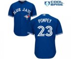 Toronto Blue Jays #23 Dalton Pompey Replica Blue Alternate Baseball Jersey