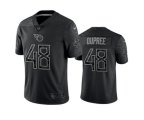 Tennessee Titans #48 Bud Dupree Black Reflective Limited Stitched Football Jersey