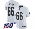 Oakland Raiders #66 Gabe Jackson White Vapor Untouchable Limited Player 100th Season Football Jersey