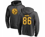Pittsburgh Steelers #86 Hines Ward Ash One Color Pullover Hoodie
