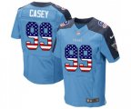 Tennessee Titans #99 Jurrell Casey Elite Light Blue Home USA Flag Fashion Football Jersey