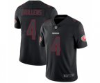 San Francisco 49ers #4 Nick Mullens Limited Black Rush Impact Football Jersey