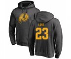 Washington Redskins #23 Bryce Love Ash One Color Pullover Hoodie