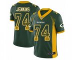 Green Bay Packers #74 Elgton Jenkins Limited Green Rush Drift Fashion Football Jersey