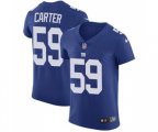New York Giants #59 Lorenzo Carter Royal Blue Team Color Vapor Untouchable Elite Player Football Jersey
