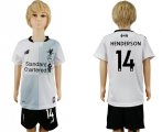 2017-18 Liverpool 14 HENDERSON Away Youth Soccer Jersey