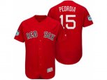 Boston Red Sox #15 Dustin Pedroia 2017 Spring Training Flex Base Authentic Collection Stitched Baseball Jersey
