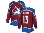 Colorado Avalanche #13 Alexander Kerfoot Burgundy Home Authentic Stitched NHL Jersey