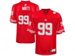 Men's Wisconsin Badgers J.J Watt #99 College Football Jersey - Red