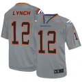 Denver Broncos #12 Paxton Lynch Elite Lights Out Grey NFL Jersey
