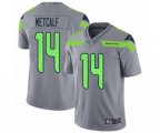 Seattle Seahawks #14 D.K. Metcalf Limited Silver Inverted Legend Football Jersey