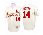 St. Louis Cardinals #14 Ken Boyer Authentic Cream 1964 Throwback Baseball Jersey