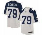 Dallas Cowboys #79 Michael Bennett Limited White Throwback Alternate Football Jersey