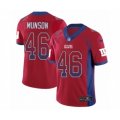 New York Giants #46 Calvin Munson Limited Red Rush Drift Fashion NFL Jersey