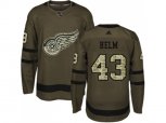 Detroit Red Wings #43 Darren Helm Green Salute to Service Stitched NHL Jersey