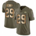 Kansas City Chiefs #29 Eric Berry Limited Olive Gold 2017 Salute to Service NFL Jersey