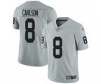 Oakland Raiders #8 Daniel Carlson Limited Silver Inverted Legend Football Jersey