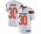 Cleveland Browns #30 D'Ernest Johnson White Vapor Untouchable Limited Player Football Jersey