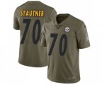 Pittsburgh Steelers #70 Ernie Stautner Limited Olive 2017 Salute to Service Football Jersey