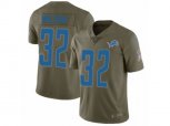 Detroit Lions #32 Tavon Wilson Limited Olive 2017 Salute to Service NFL Jersey