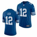 Indianapolis Colts Retired Player #12 Andrew Luck Nike Royal Alternate Retro Vapor Limited Jersey