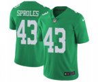 Philadelphia Eagles #43 Darren Sproles Limited Green Rush Vapor Untouchable Football Jersey