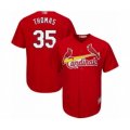 St. Louis Cardinals #35 Lane Thomas Authentic Red Alternate Cool Base Baseball Player Jersey