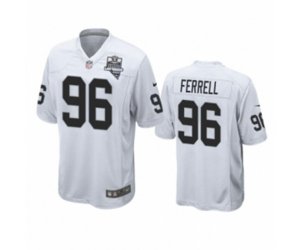 Las Vegas Raiders #96 Clelin Ferrell White 2020 Inaugural Season Game Jersey