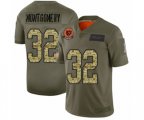 Chicago Bears #32 David Montgomery Limited Olive Camo 2019 Salute to Service Football Jersey