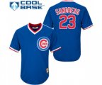 Chicago Cubs #23 Ryne Sandberg Authentic Royal Blue Cooperstown Baseball Jersey