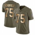 Los Angeles Chargers #75 Michael Schofield Limited Olive Gold 2017 Salute to Service NFL Jerseyey
