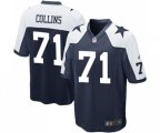 Dallas Cowboys #71 La'el Collins Game Navy Blue Throwback Alternate Football Jersey